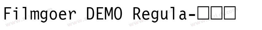 Filmgoer DEMO Regula字体转换